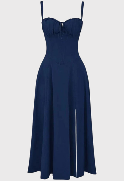 Blommig Damklänning med Midjeformad Design i Högkvalitativt Tyg – Eleganta Fina Damklänningar för Alla Tillfällen 13