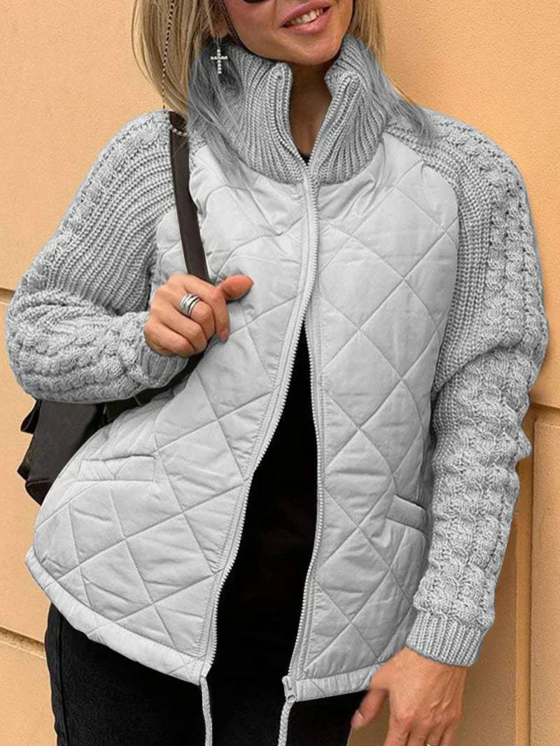 Variant image for Dam Cardigan med Blixtlås i Mjuk Material-25