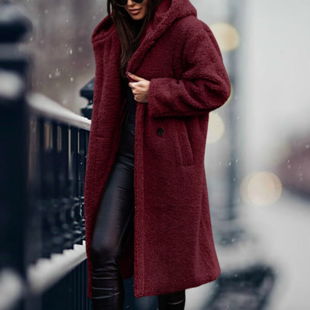 Variant image for Dams Vinterjacka Teddy Stil Mjuk Fleece-45