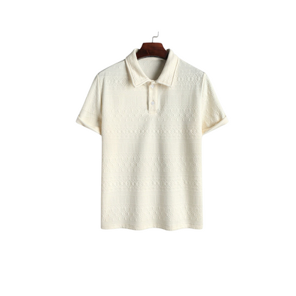 Variant image for Herr Polo Skjorta Korta Ärmar Jacquard Bomull Polyester-1