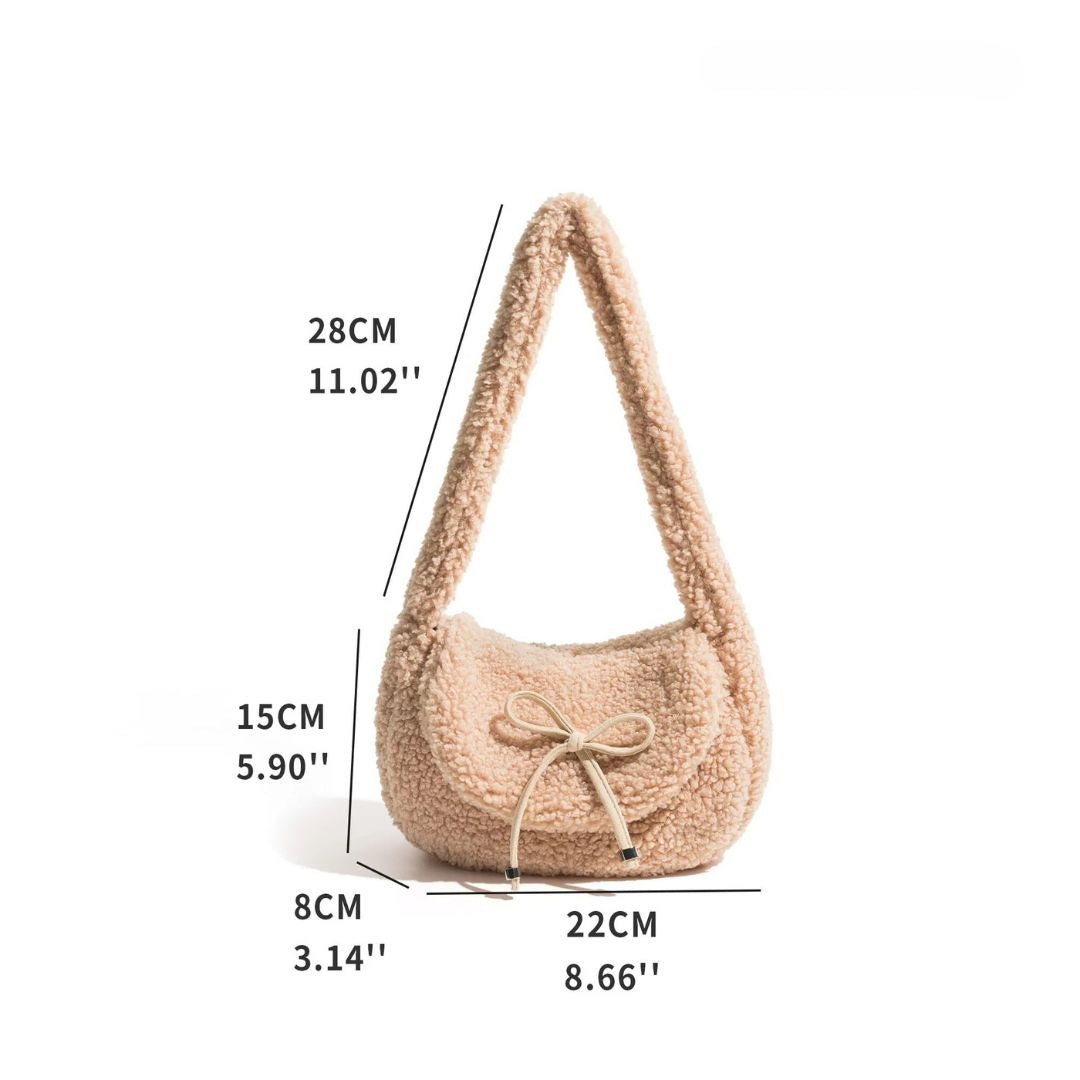 Dam Väska i Konstpäls Elegant Design för Arbete och Fritid-5