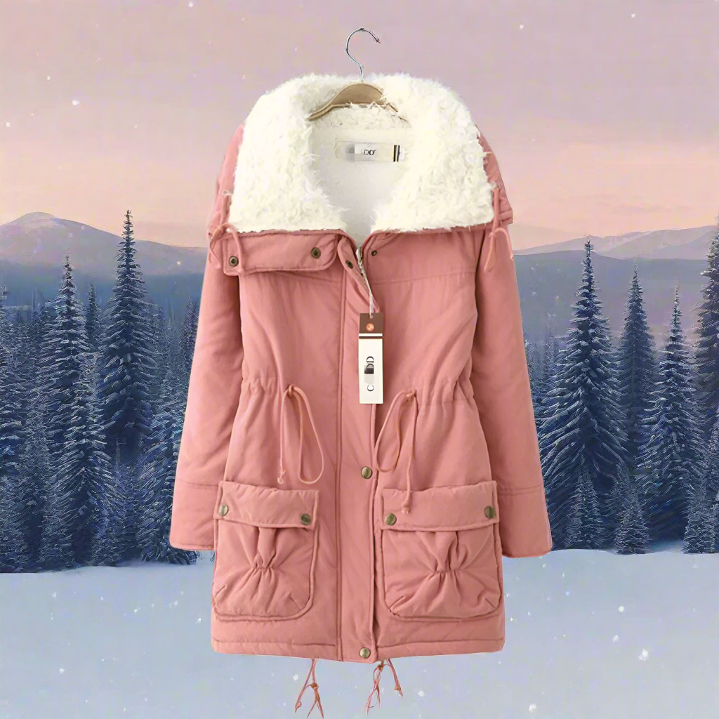 Variant image for Vinterjacka Dam Lång Huva Varm Bomull-6