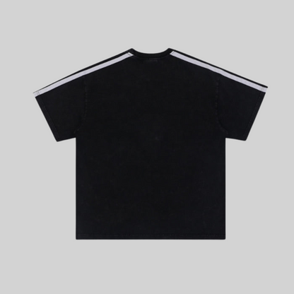 Herr T-shirt Kvalitets Rund Hals Broderi i Mjuk Bomull 2