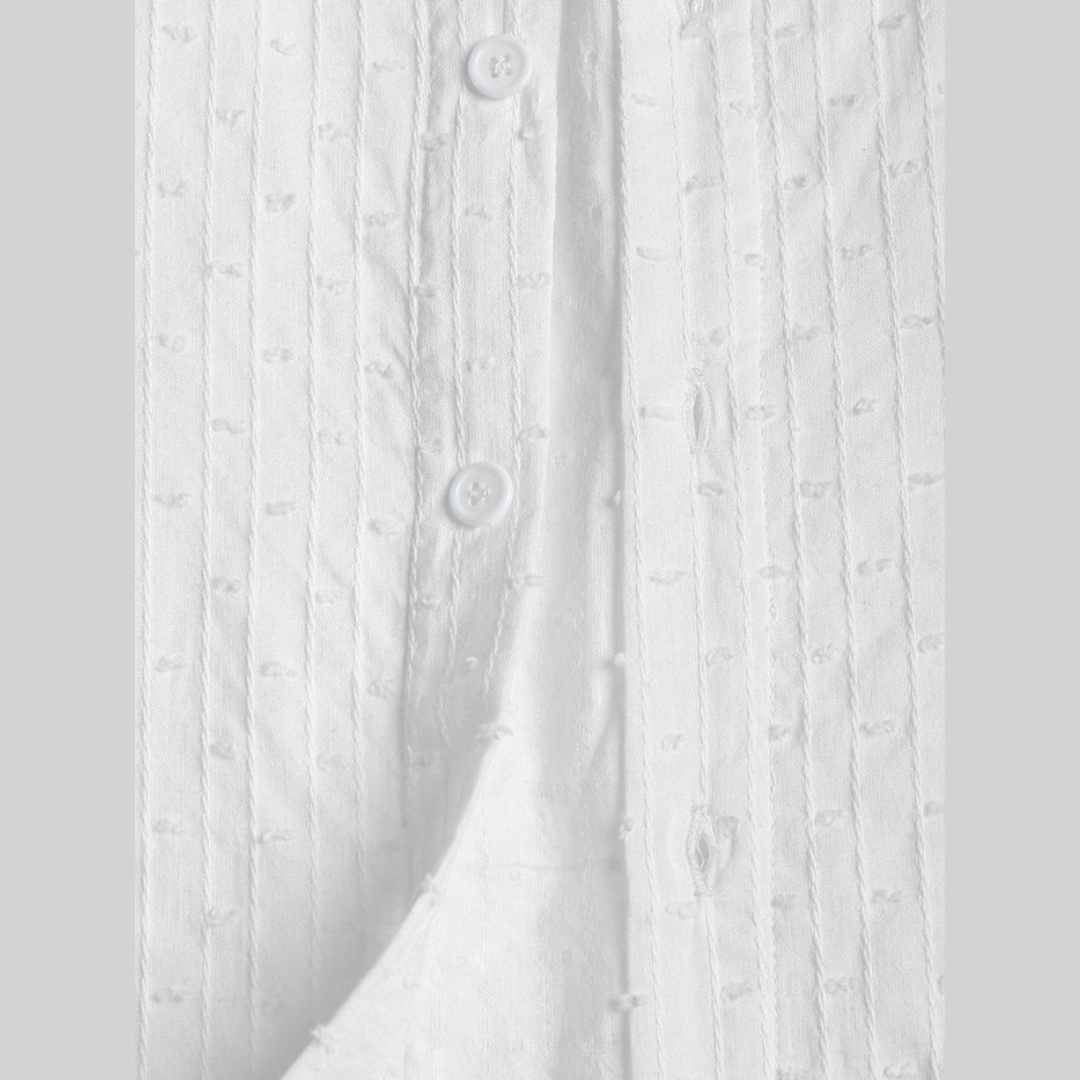 Herrskjorta Casual Tunn Bomull för Avslappnad Stil-3