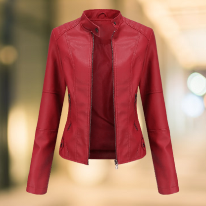 Variant image for Herrskinnjacka Stativ-upp Krage Läder-1