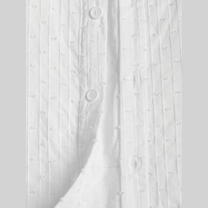 Herrskjorta Casual Ränder Polyester För Avslappnade Tillfällen-4