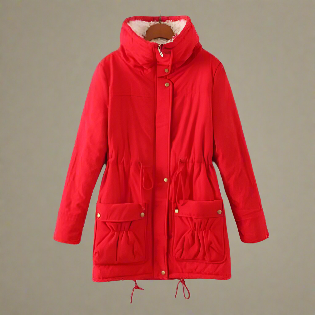 Variant image for Vinterjacka Dam Lång Huva Varm Bomull-41