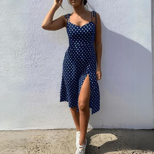 Kvinnors Sommarklänning Avslappnad Design Lätt Material-1