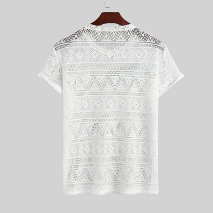 Herr T-shirt Geometrisk Design Lätt Polyester 2