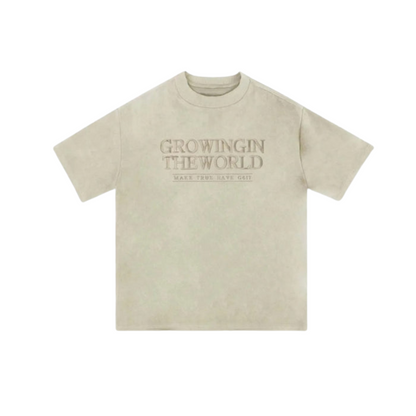 Dam T-shirt Vintage Broderad Bomull Komfortabel Avslappnad Stil 6
