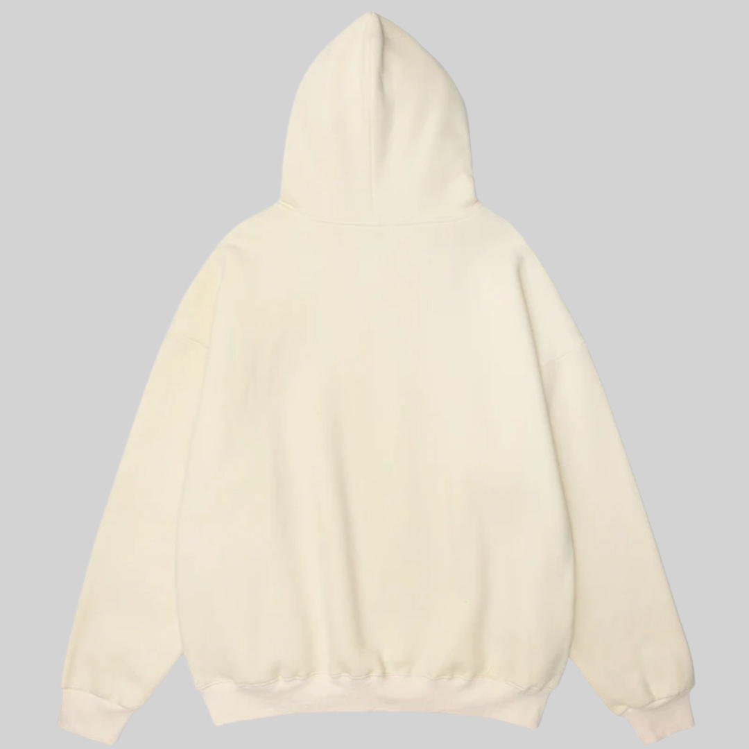 Dam Hoodie Chic Bomull Polyester-2