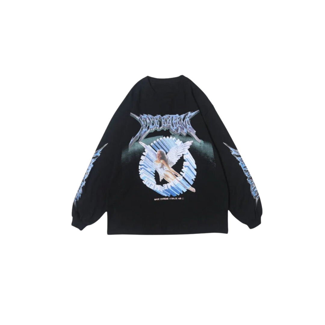 Dam T-shirt Överdimensionerad Cirkulär Halsringning 100% Bomull-1