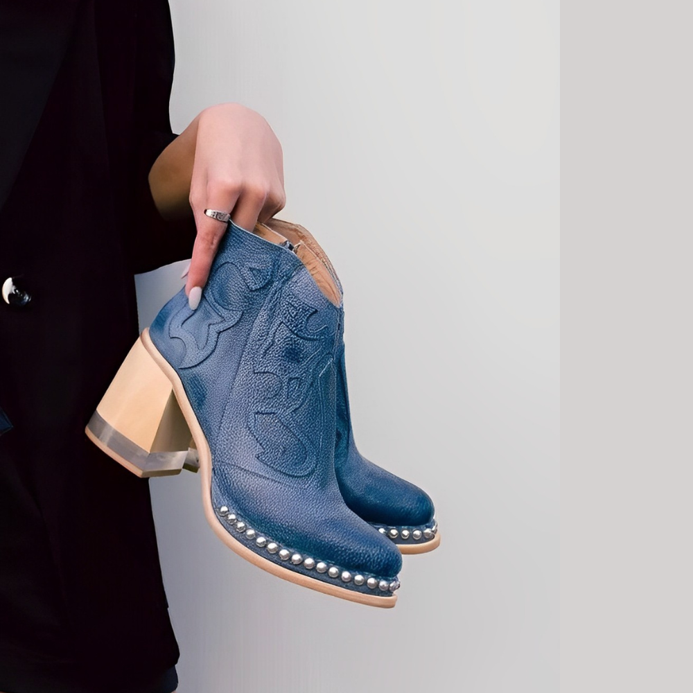 Variant image for Stövletter Dam Elegant Syntetiskt Läder Blockhäl-28