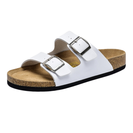 Herrens Sommar Sandaler Klassisk Spänne Syntetiskt Läder-1