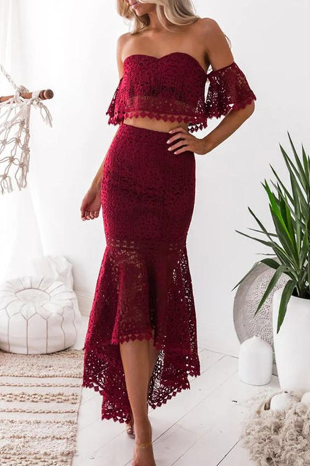 Kvinnors Klänning Förtrollande Design Första Klass Material 9