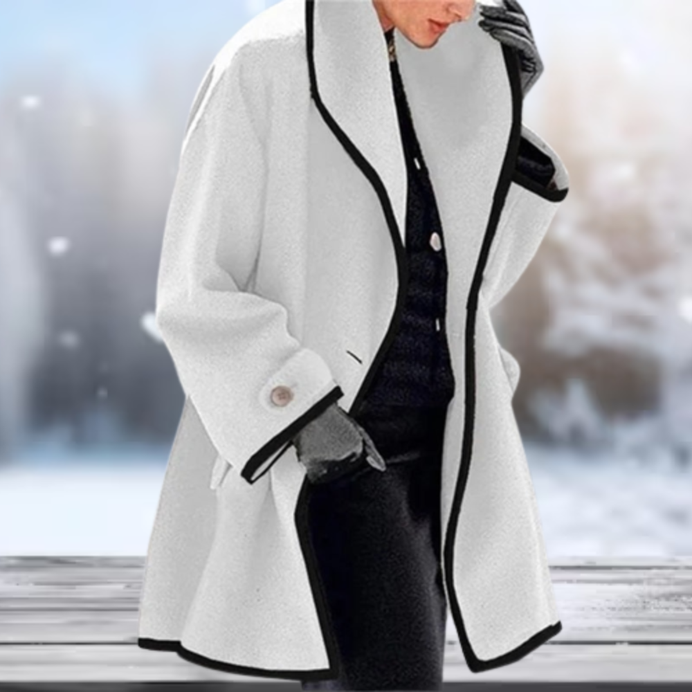 Damjacka Retro Stil Mjuk Polyester för Kalla Dagar 2