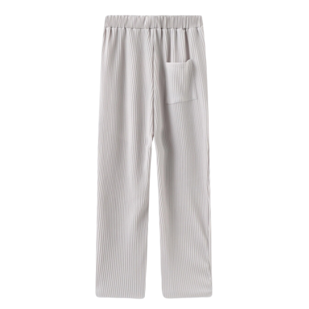 Kvinnors Casual Byxor Hög Elastisk Midja Chiffon-4
