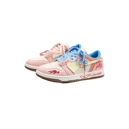 Dam Sneakers Sportiga Andningsbara Polyester-6