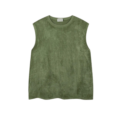 Herr Träningströja Ärmlös Polyester Casual-6
