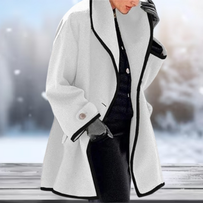 Damjacka Retro Stil Mjuk Polyester för Kalla Dagar 8