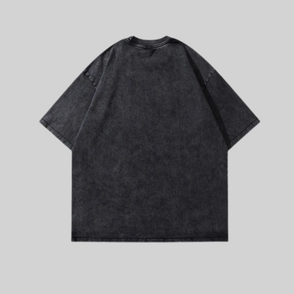 Dam T-shirt Casual Bomull med Hundtryck-4
