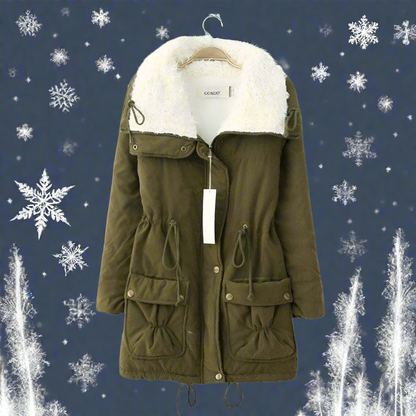 Variant image for Vinterjacka Dam Lång Huva Varm Bomull-1