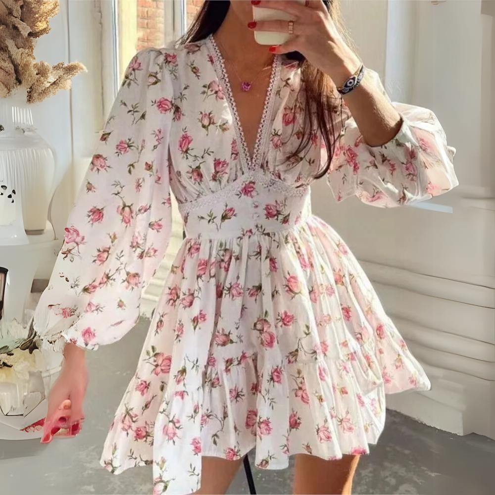 Fina Dam Klänningar Söt Design Andningsbart Material 1