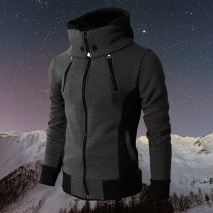 Damer Fleece Hoodiejacka Sjal Krage Polyester Smal Passform 7