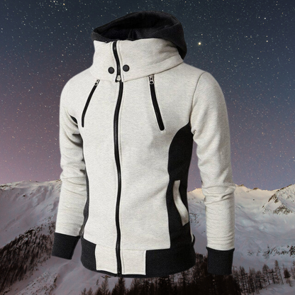 Damer Fleece Hoodiejacka Sjal Krage Polyester Smal Passform 8