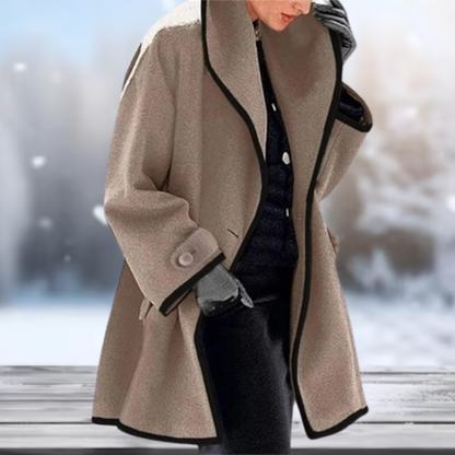 Damjacka Retro Stil Mjuk Polyester för Kalla Dagar 7
