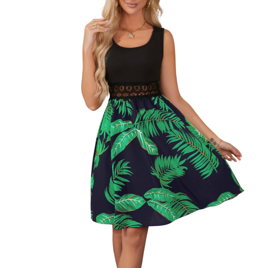 Variant image for Fina Dam Klänningar Chic Cirkulär Halsringning Polyester-6