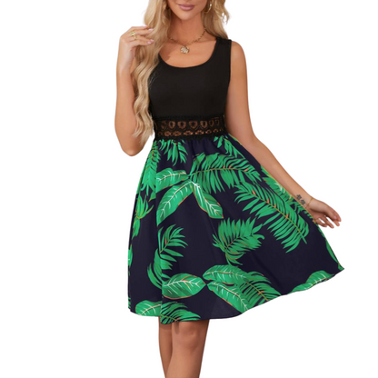 Variant image for Fina Dam Klänningar Chic Cirkulär Halsringning Polyester-6