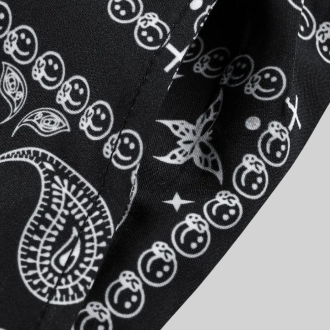 Herr Strandshorts Casual Polyester Paisley 4