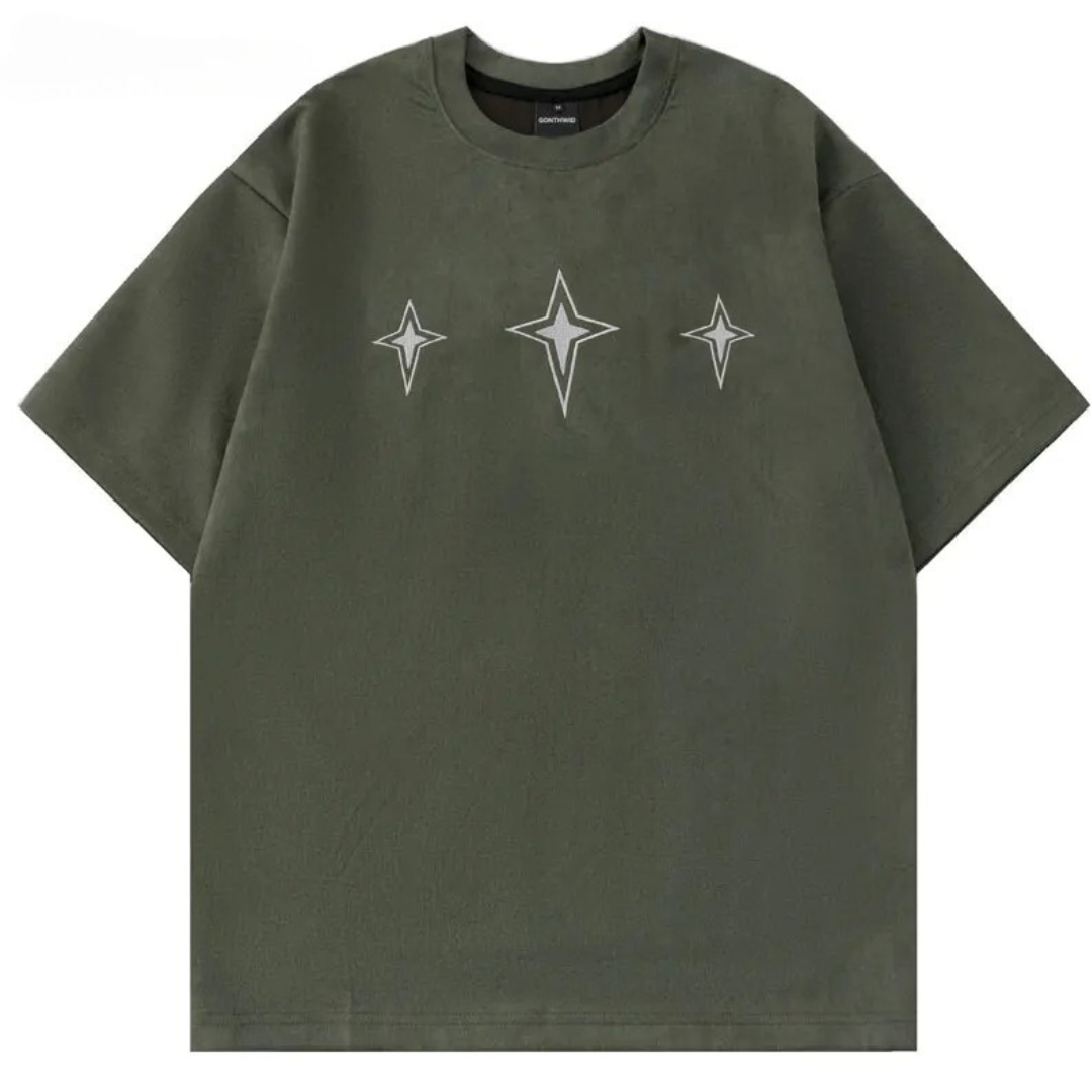 Variant image for Herr T-shirt Vintage Broderad Polyester Casual Komfort-9