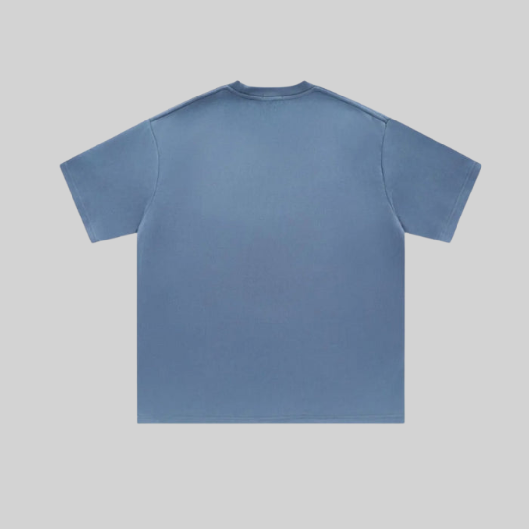 Dam T-shirt Broderad Ledig Bomull-2