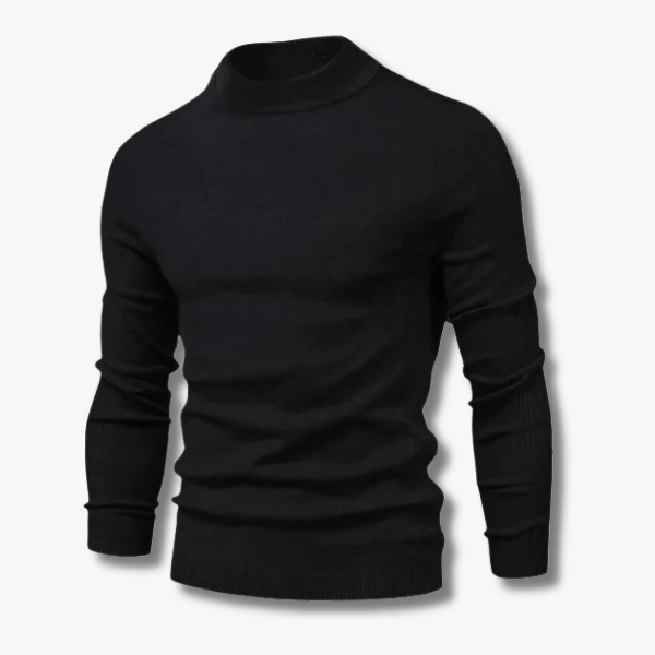 Variant image for Herren Turtleneck Tröja Ull Monokrom Smal Passform-10