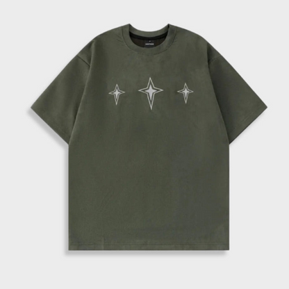 Dam T-shirt Vintage Broderad Polyester-5