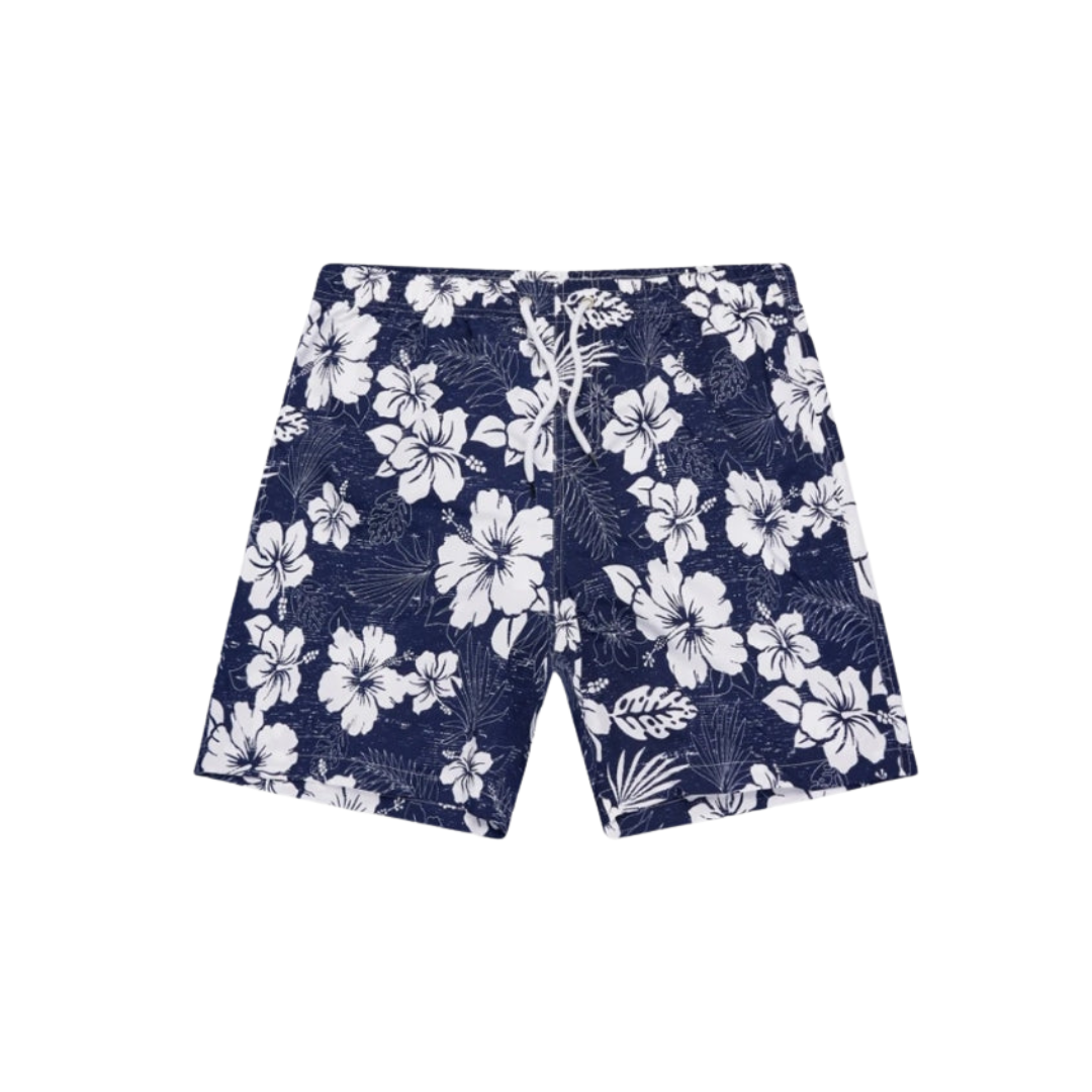 Herr Shorts Blommönstrad Polyester Avslappnad Stil-1