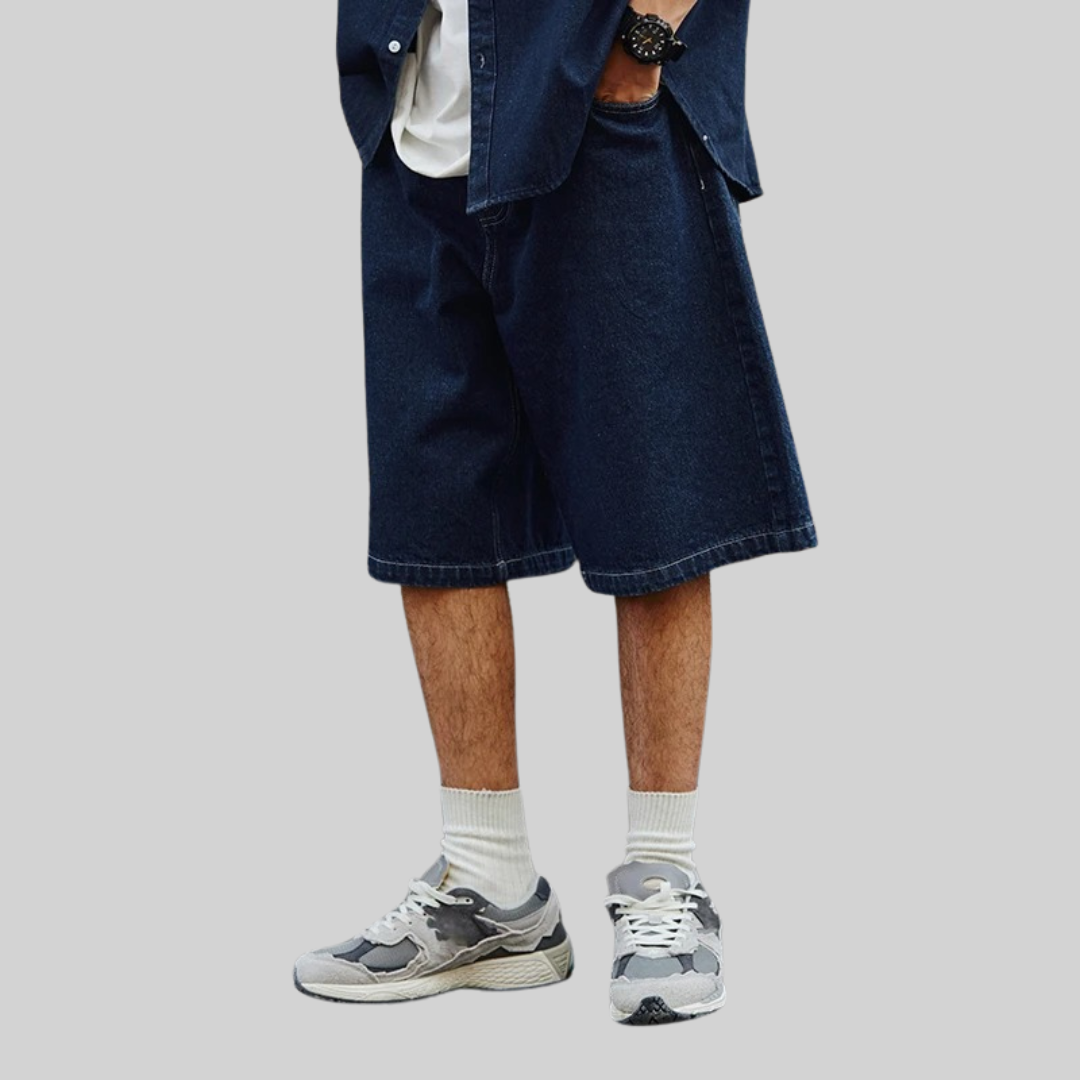 Dam Shorts Sportiga Vintage Denim 100% Bomull-2