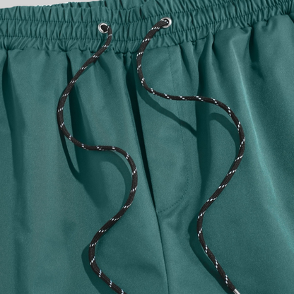 Herr Shorts Elastisk Polyester Fritid-3