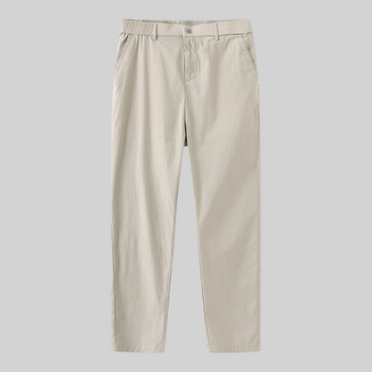 Herrbyxor Casual Bomull Elastan Nylon med Bekväm Passform-4