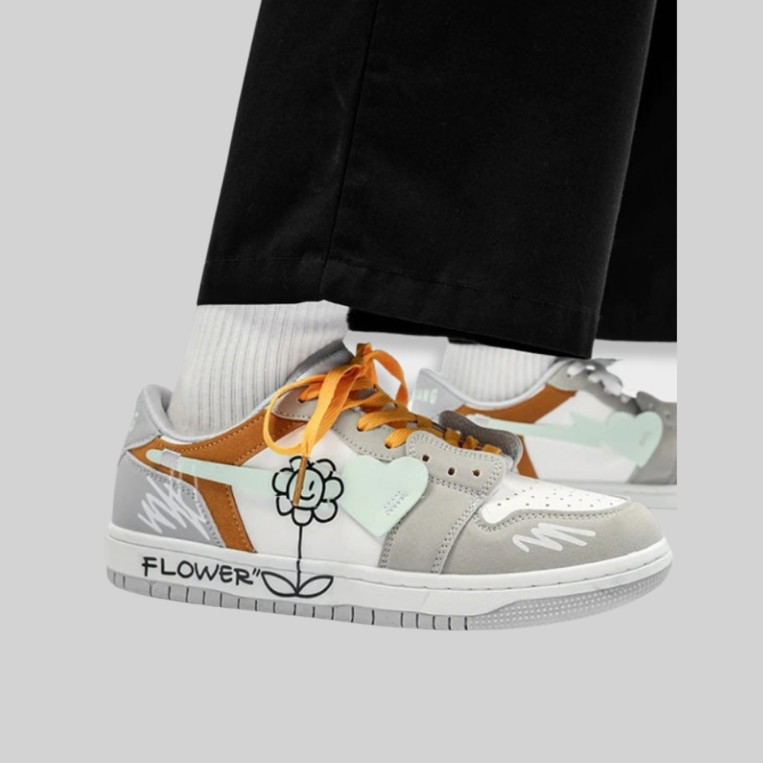 Dam Sneakers Sportiga Andningsbara Polyester-4