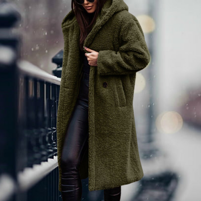 Variant image for Dams Vinterjacka Teddy Stil Mjuk Fleece-9