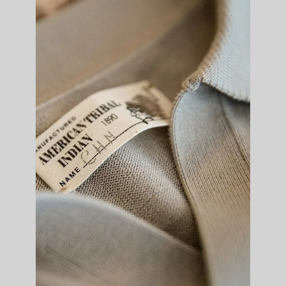 Herr T-shirt Vintage Rullkrage Viskos och Polyamid-3