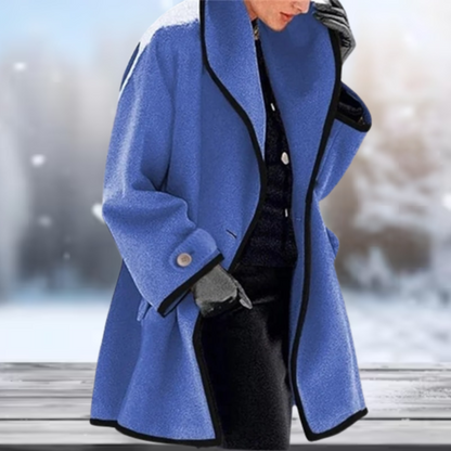 Damjacka Retro Stil Mjuk Polyester för Kalla Dagar 11