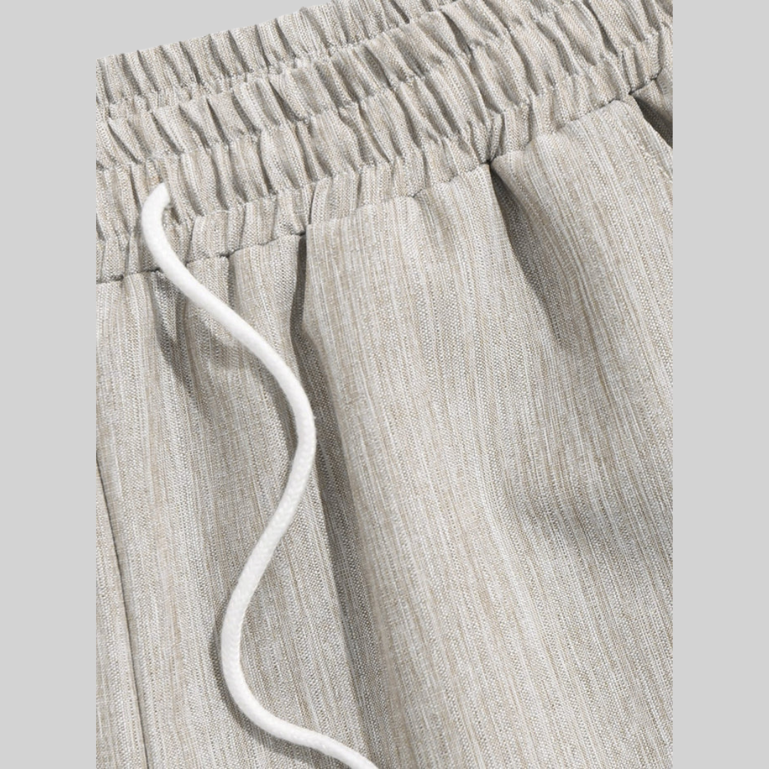 Herrar Kortbyxor Löst Passform Polyester-4