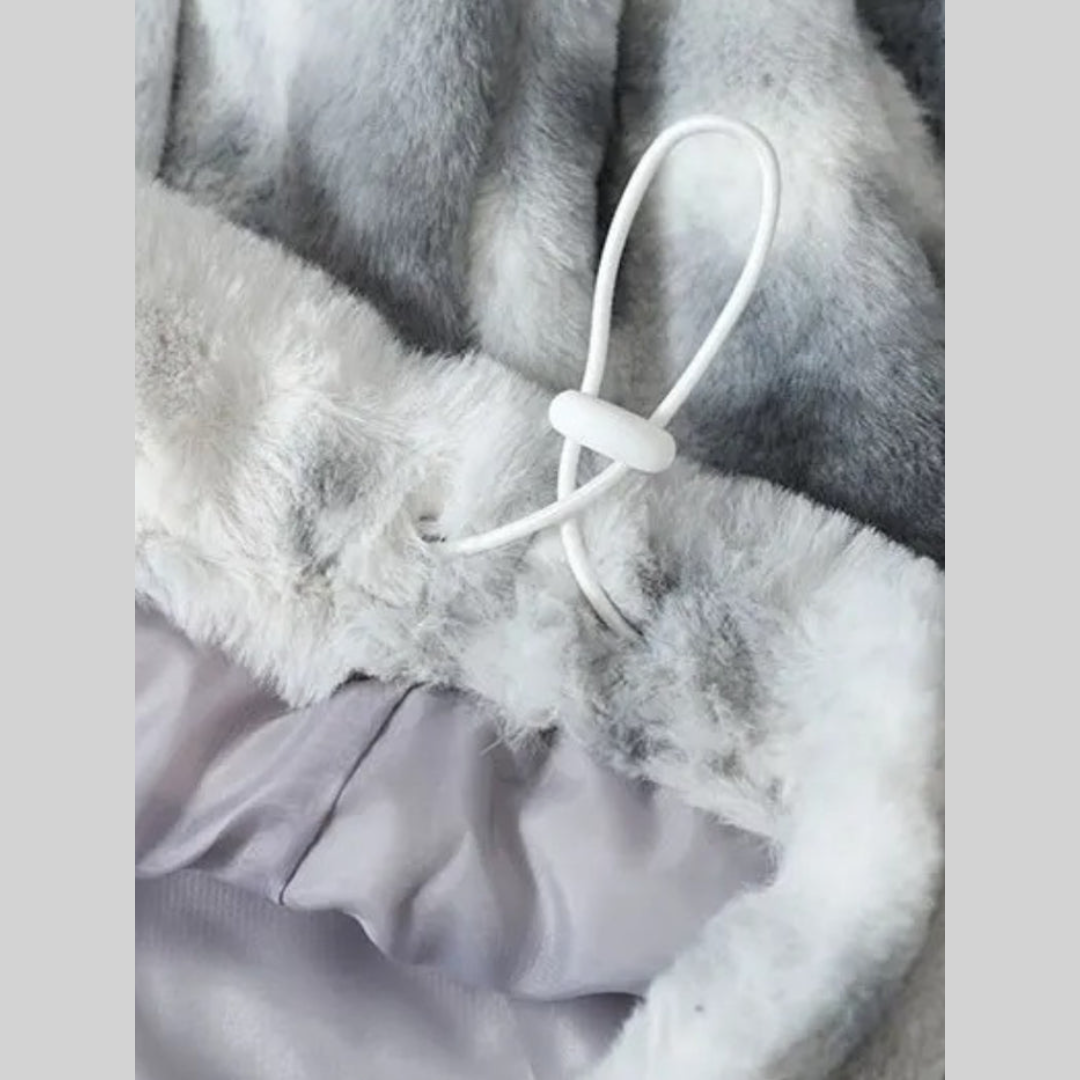 Dam Fleecejacka Chic Polyester Med Praktiska Fickor-4