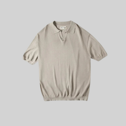 Herr T-shirt Vintage Rullkrage Viskos och Polyamid-6