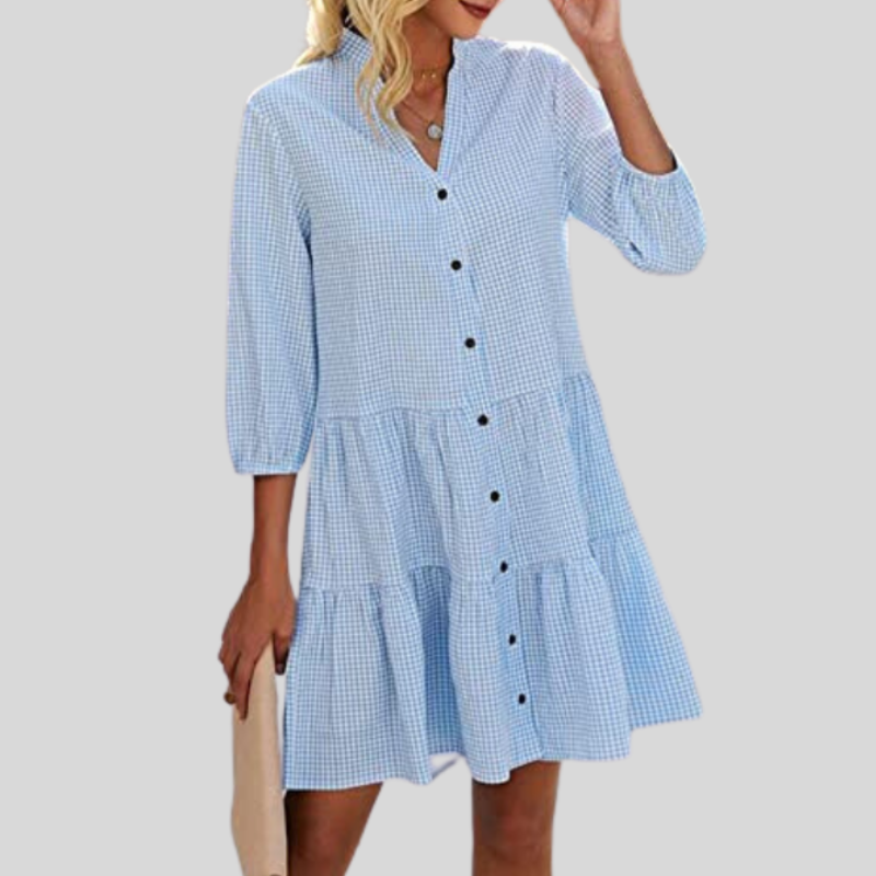 Kvinnors Klänning Elegant Design Polyester-1