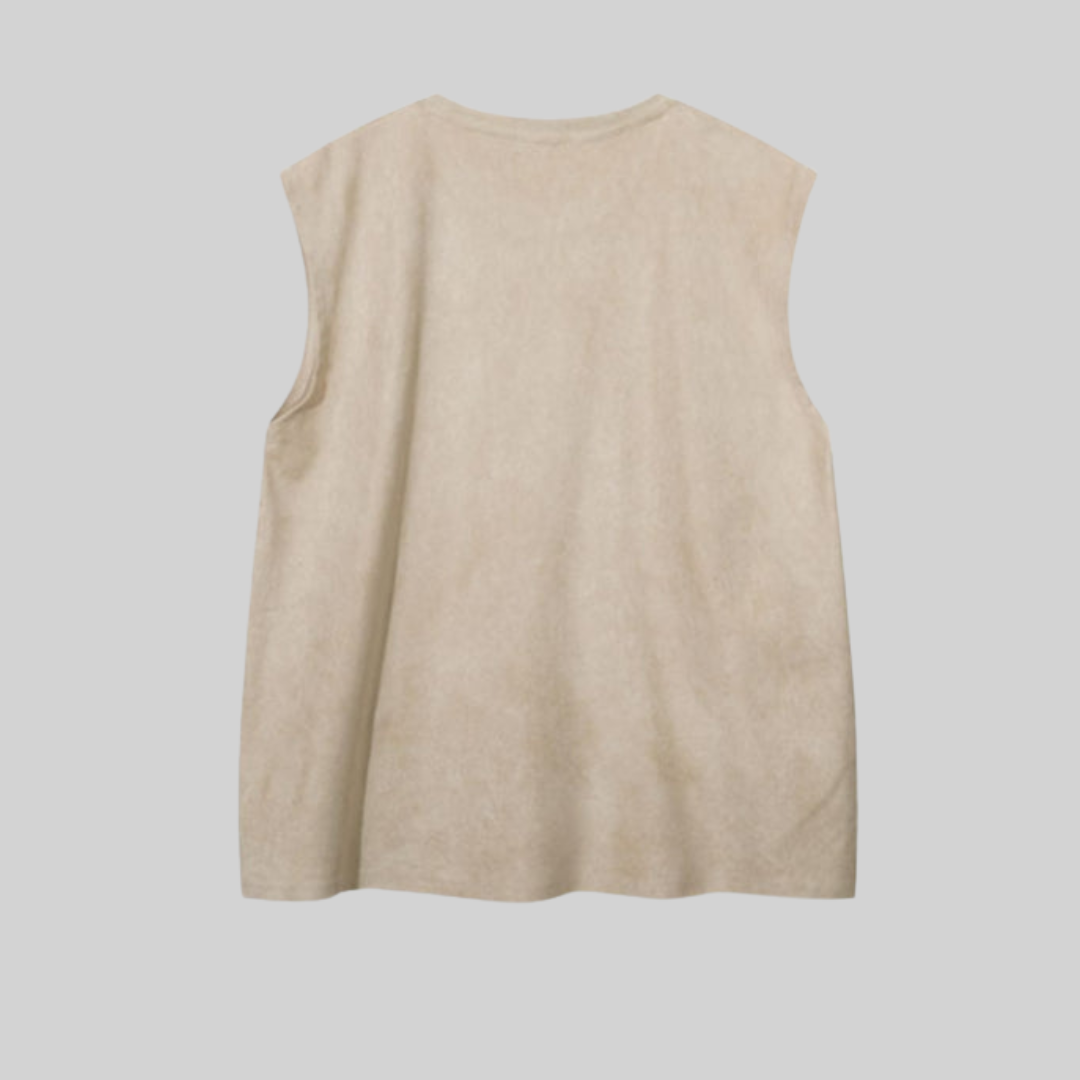 Herr Träningströja Ärmlös Polyester Casual-2